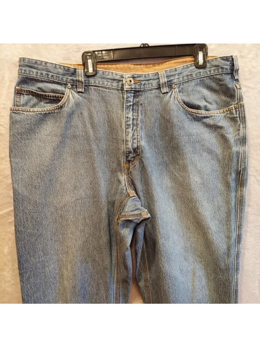 Duluth Trading Co  Jeans Mens 42x30 Measures 41x28 Hidden Gusset Relaxed rugged